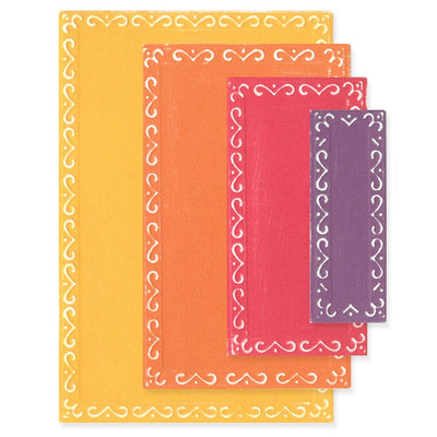 Fanciful Renee Deco Rectangles Framelits Die Set by Stacey Park - Sizzix