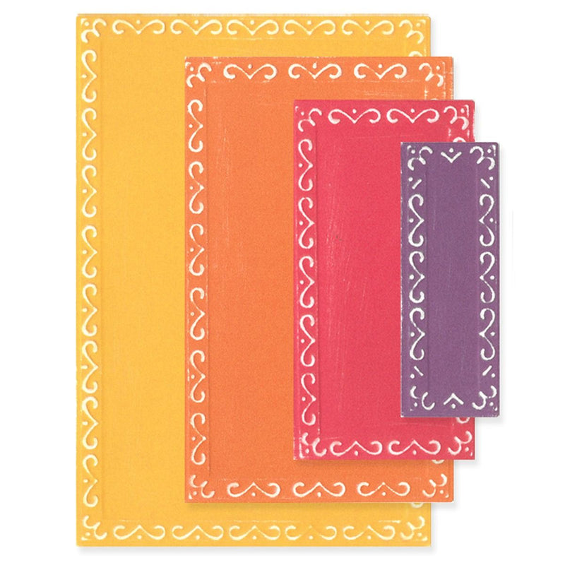 Fanciful Renee Deco Rectangles Framelits Die Set by Stacey Park - Sizzix