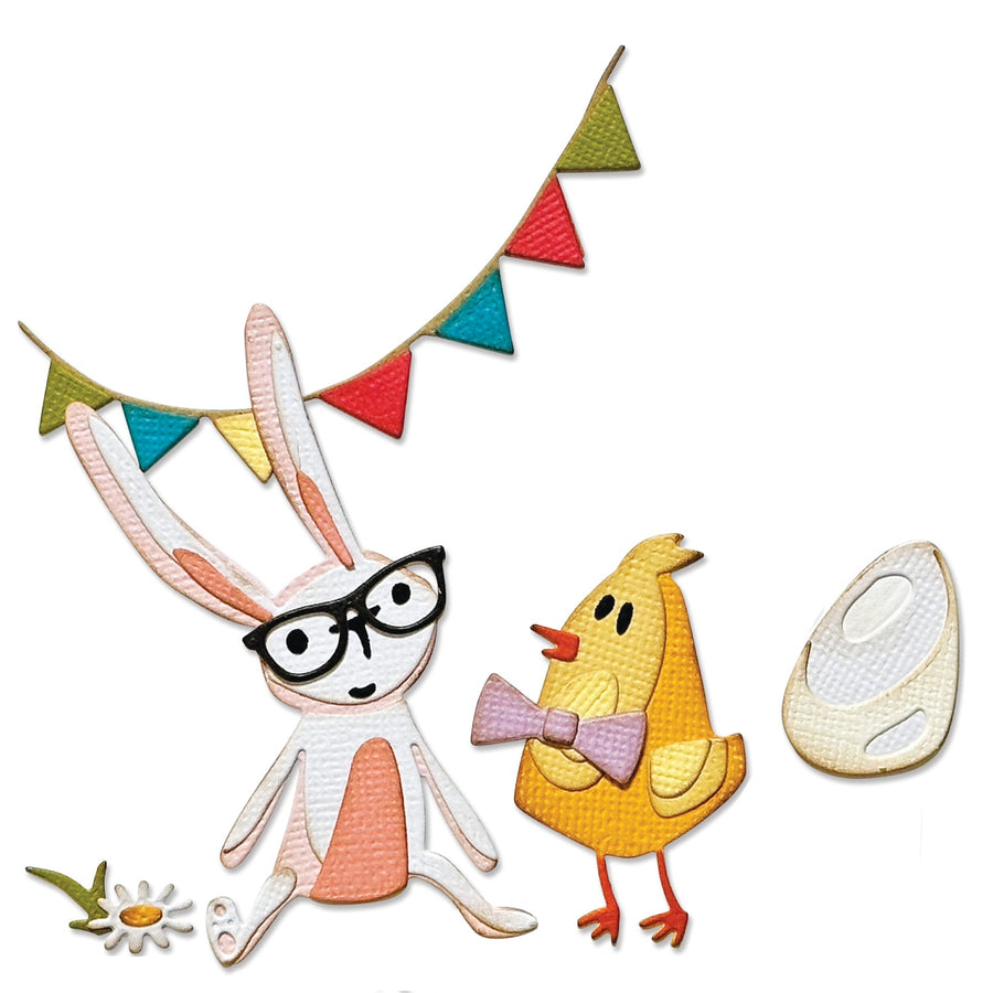 Vault Bunny + Chick Thinlits Die Set by Tim Holtz - Sizzix