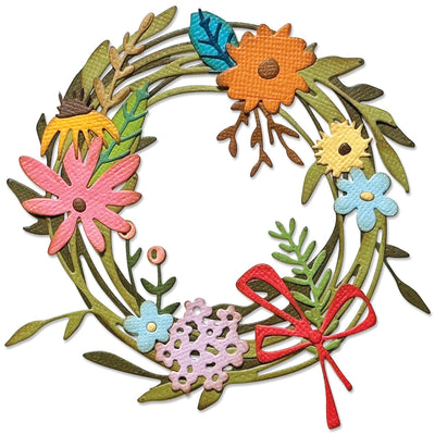 Vault Funky Floral Wreath Thinlits Die Set by Tim Holtz - Sizzix