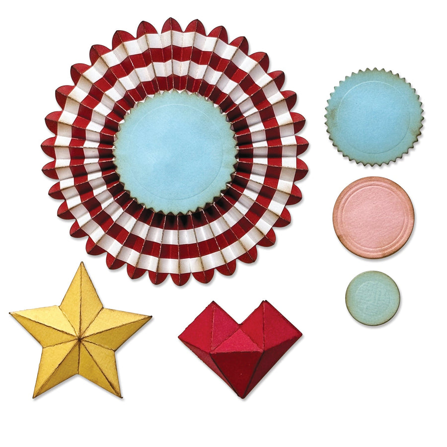 Vault Rosettes Thinlits Die Set by Tim Holtz - Sizzix
