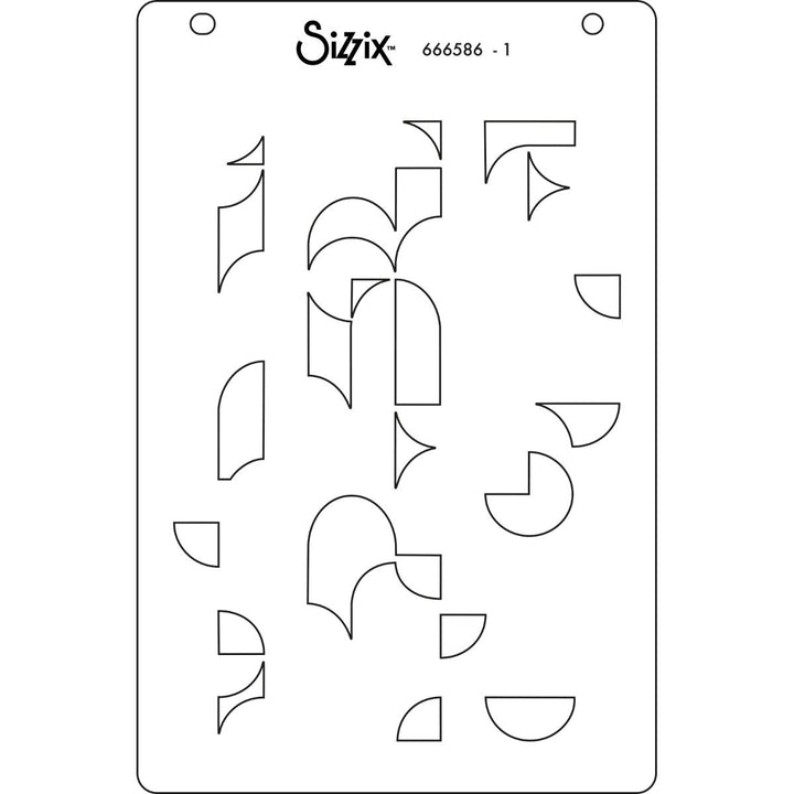 View 4 ofAround the Block A6 Layered Stencils (Cosmopolitan series) by Stacey Park - Sizzix