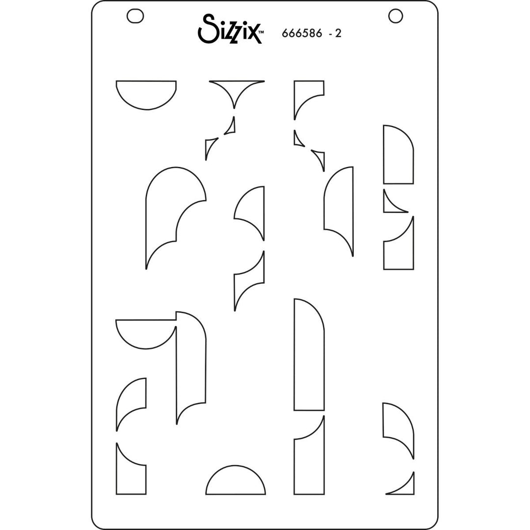 View 5 of Around the Block A6 Layered Stencils (Cosmopolitan series) by Stacey Park - Sizzix