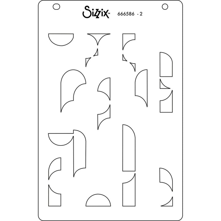 View 5 of Around the Block A6 Layered Stencils (Cosmopolitan series) by Stacey Park - Sizzix