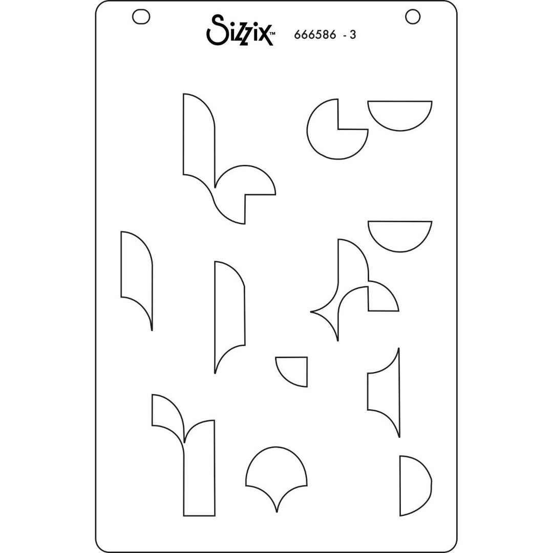 View 6 of Around the Block A6 Layered Stencils (Cosmopolitan series) by Stacey Park - Sizzix