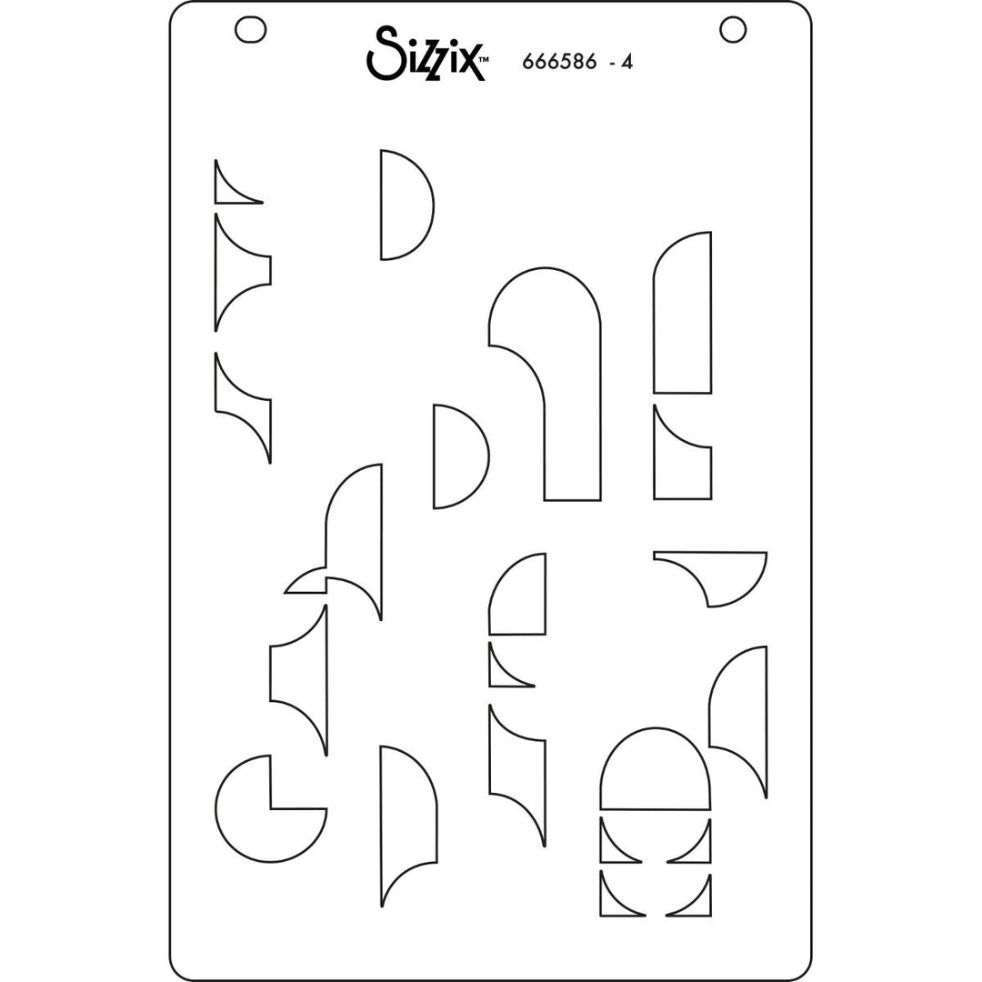 View 7 of Around the Block A6 Layered Stencils (Cosmopolitan series) by Stacey Park - Sizzix