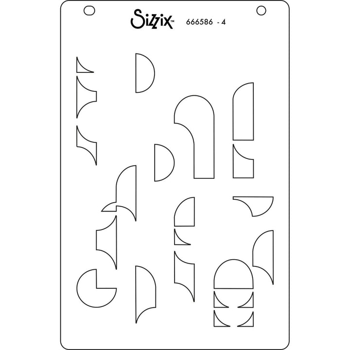 View 7 of Around the Block A6 Layered Stencils (Cosmopolitan series) by Stacey Park - Sizzix