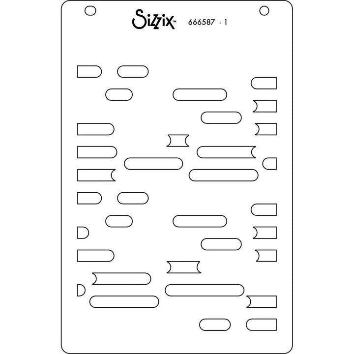 View 4 of Downtown A6 Layered Stencils (Cosmopolitan series) by Stacey Park - Sizzix