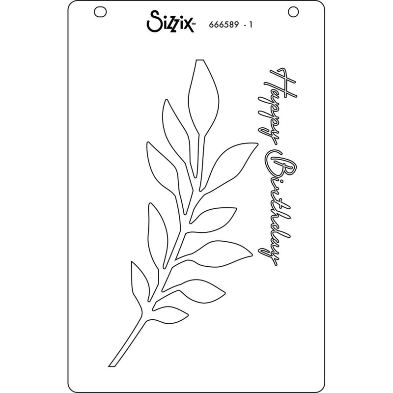 View 4 of Frond A6 Layered Stencils (Cosmopolitan series) by Stacey Park - Sizzix