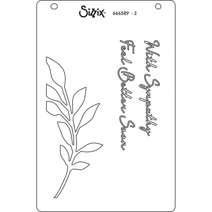 View 5 of Frond A6 Layered Stencils (Cosmopolitan series) by Stacey Park - Sizzix