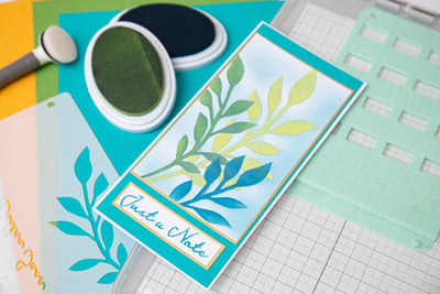 View 3 of Frond A6 Layered Stencils (Cosmopolitan series) by Stacey Park - Sizzix