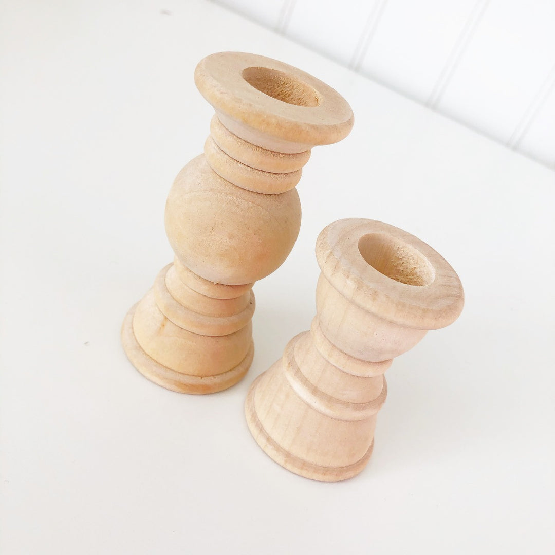 4" Designer Base Candlesticks - Tiered Tray Decor - Foundations Decor