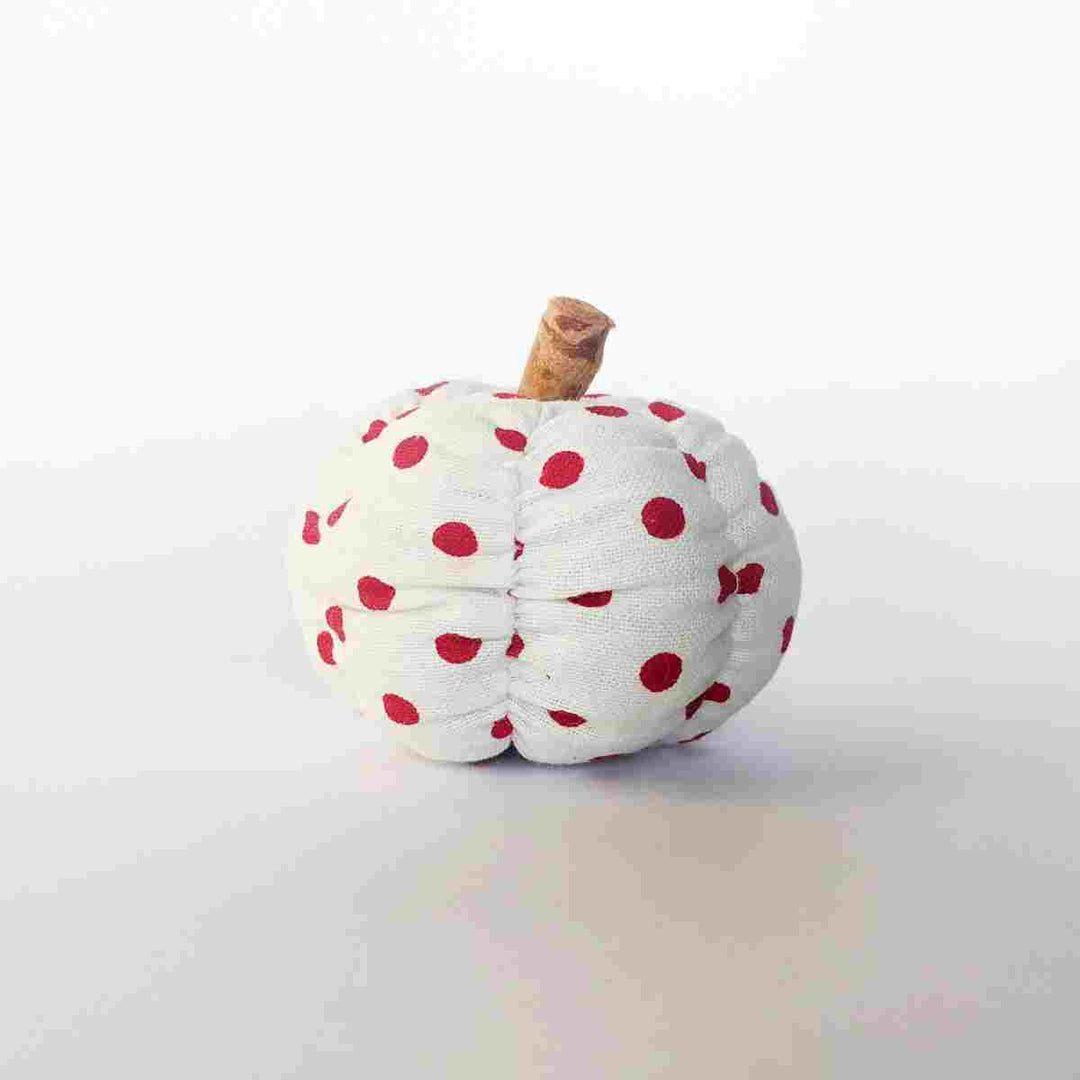 Orange Spice Polka Dot Pumpkin - Tiered Tray Decor - Foundations Decor