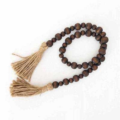 Wood Beads (Chocolate Brown, Large & Small) - Foundations Decor