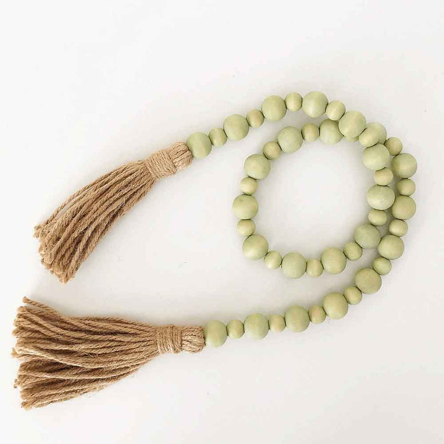 Wood Beads (Sea Foam, Large & Small) - Foundations Decor