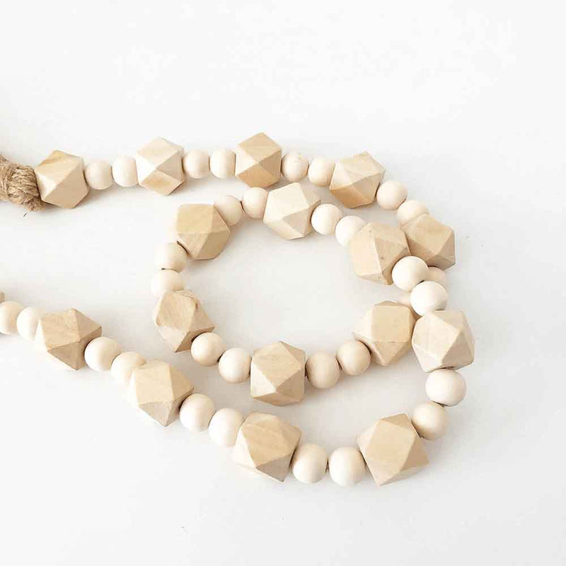 Mini Wood Beads (Geometric w/ Small Beads, Medium & Small) - Foundations Decor