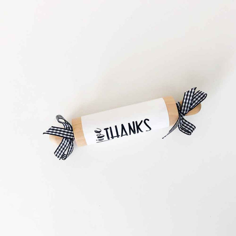 Give Thanks Rolling Pin - Tabletop Decor - Foundations Decor