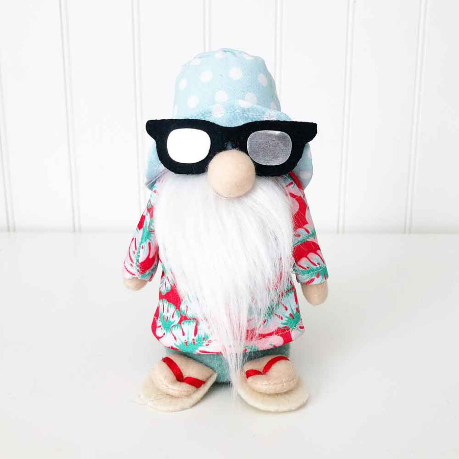 Summer Chillin' Plush Gnome - Tabletop Decor - Foundations Decor