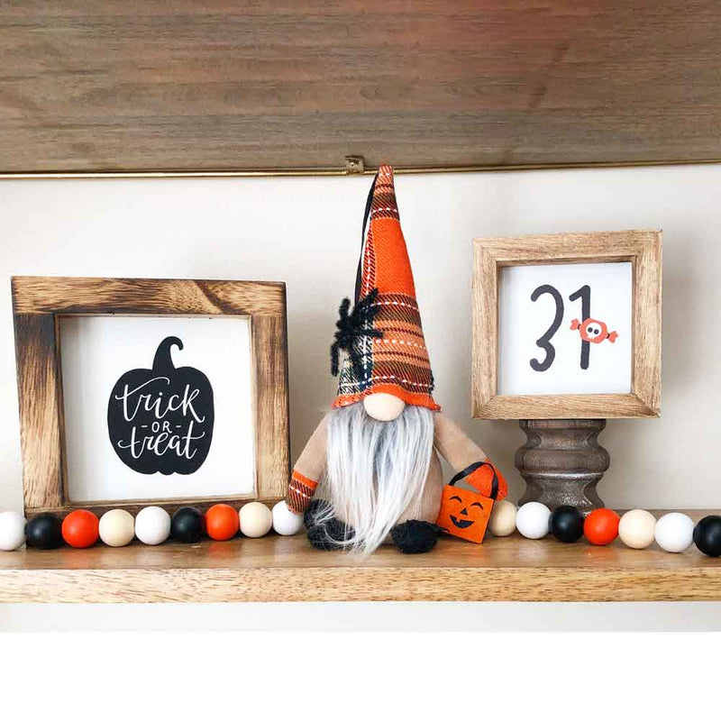 Halloween Plush Gnome - Tabletop Decor - Foundations Decor