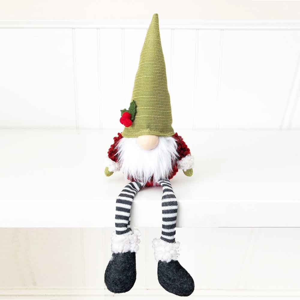 Foundations Decor Gnome for Christmas Plush Gnome Tabletop Decor Wood Craft Projects