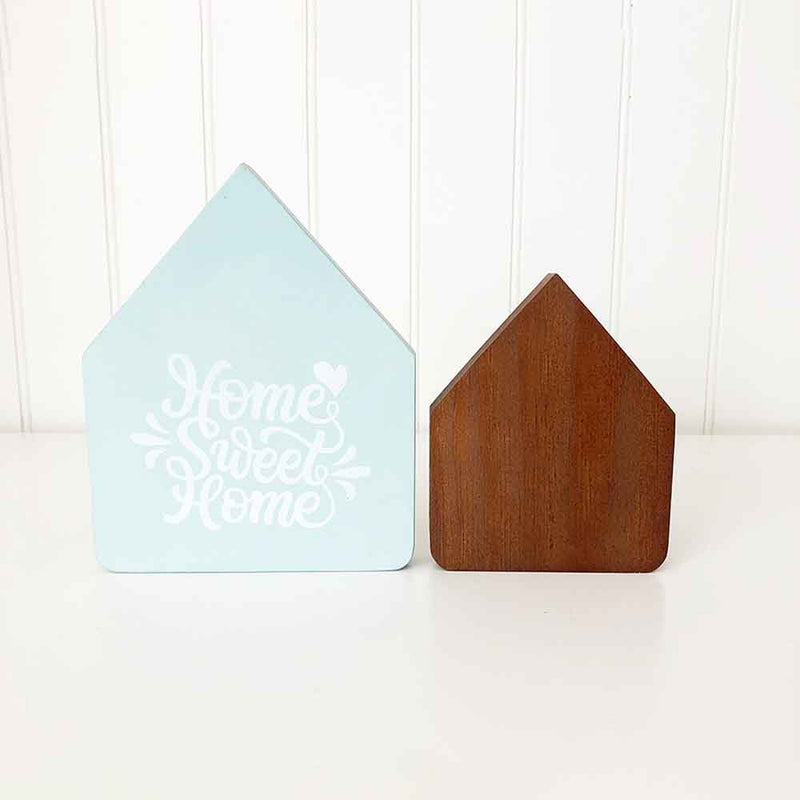 Home Sweet Home Wood Houses (Set of 2) - Tabletop Decor - Foundations Decor