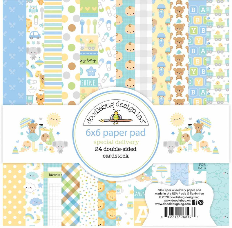 Special Delivery 6" x 6" Paper Pad - Doodlebug