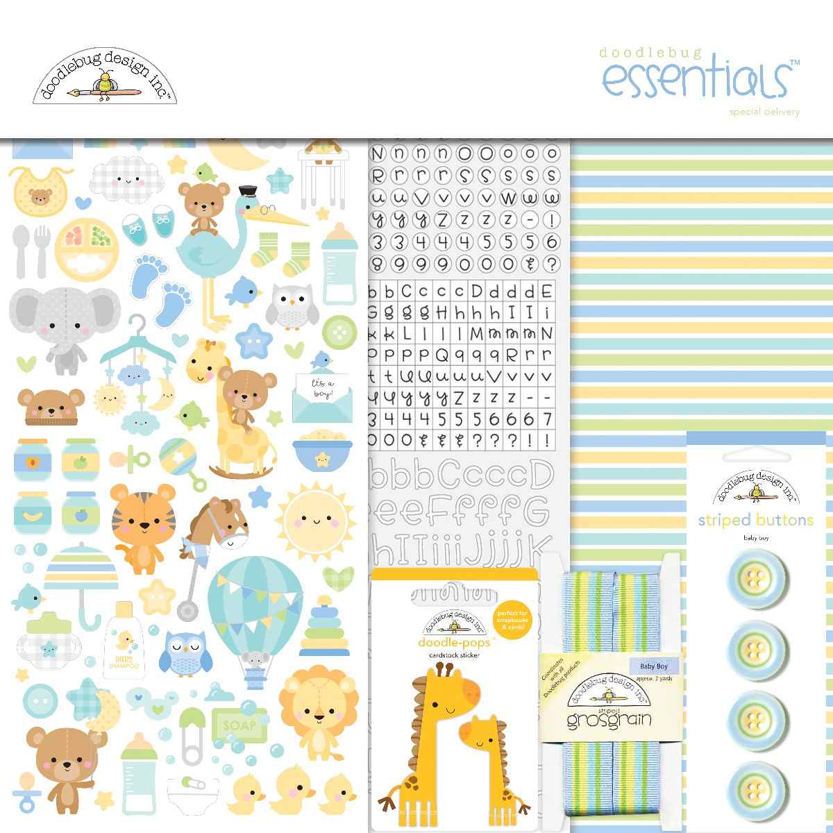 Doodlebug Design - My Happy Place Collection - Essentials Kit
