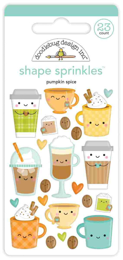 Pumpkin Spice Shape Sprinkles - Doodlebug