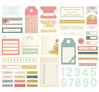 Journal Bits and Pieces Ephemera - Wildflower Collection -  Simple Stories