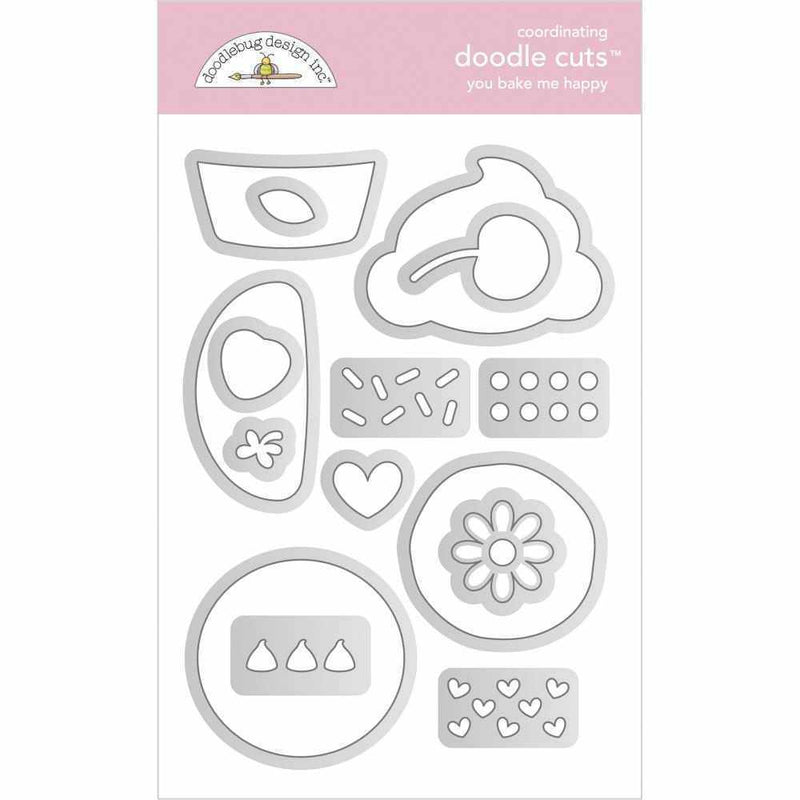 You Bake Me Happy Doodle Cuts - Made With Love - Doodlebug - Clearance