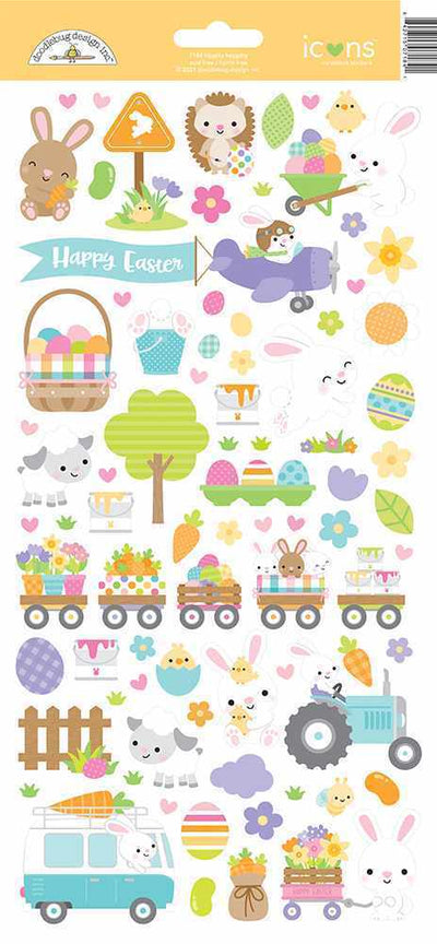 Hippity Hoppity Icons Stickers - Doodlebug