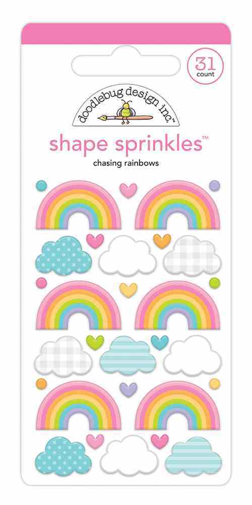 Chasing Rainbows Shape Sprinkles - Fairy Garden - Doodlebug - Clearance