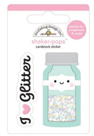 Glitter Jar Shaker-Pops - Cute & Crafty - Doodlebug
