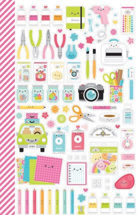 Cute & Crafty Mini Icons Stickers - Doodlebug