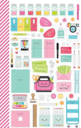 Cute & Crafty Mini Icons Stickers - Doodlebug