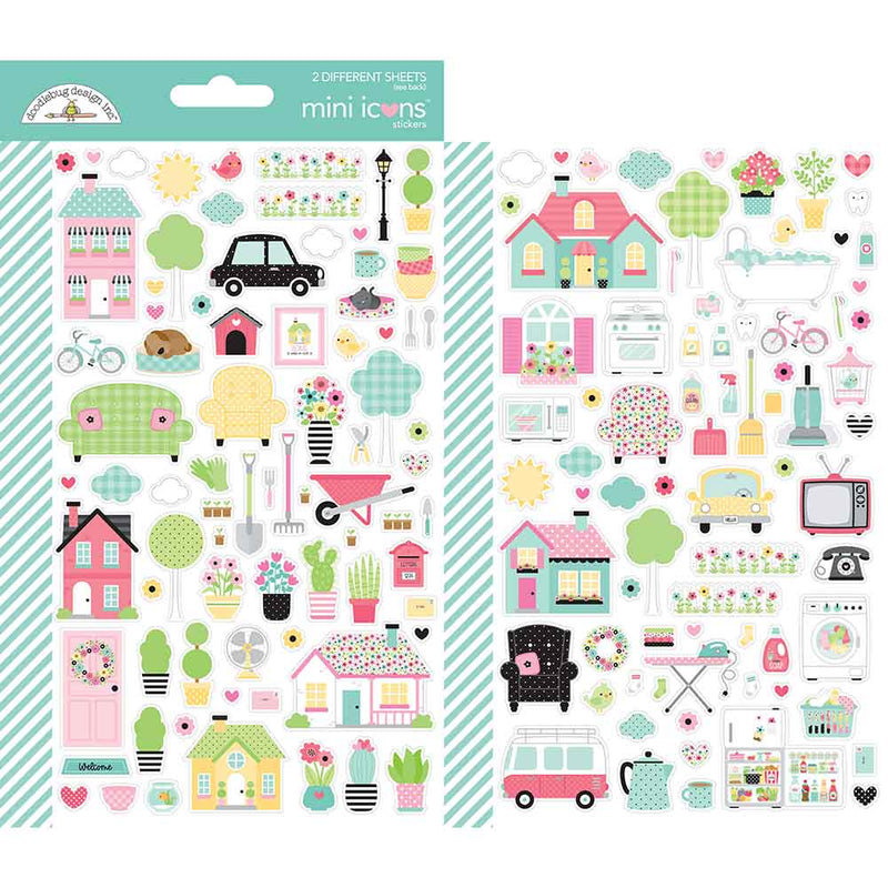 My Happy Place Mini Icons Stickers - My Happy Place - Doodlebug