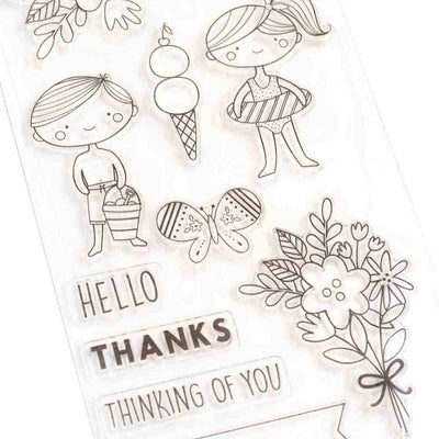 Sun & Fun Clear Stamps - Pebbles - Clearance