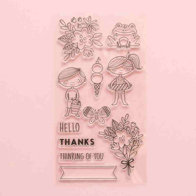 Sun & Fun Clear Stamps - Pebbles - Clearance