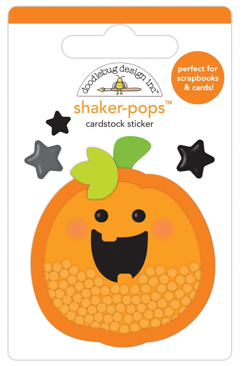 Hello Pumpkin Shaker-Pops - Happy Haunting - Doodlebug