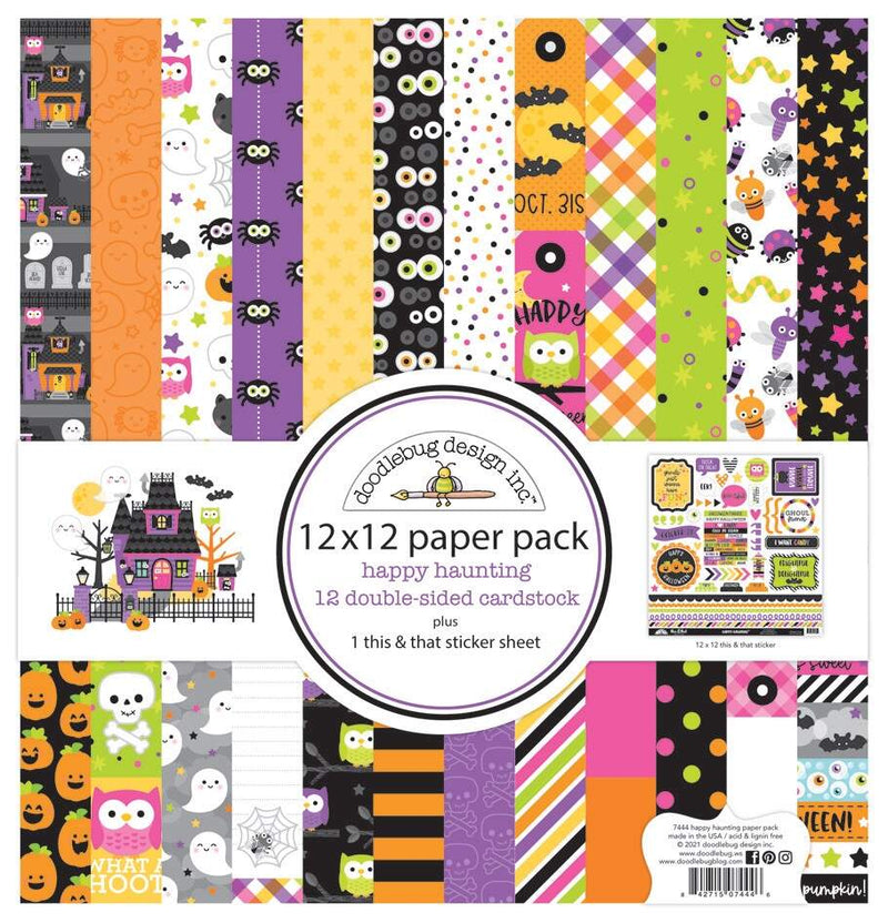 Happy Haunting 12" x 12" Paper Pack - Doodlebug