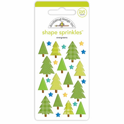 Evergreens Shape Sprinkles - Great Outdoors - Doodlebug