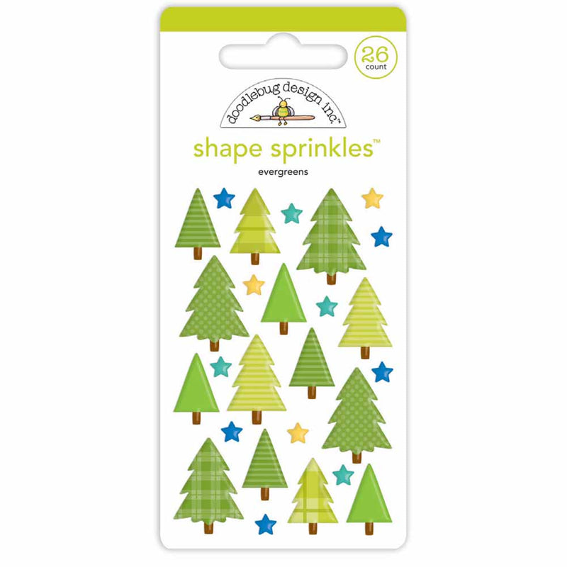 Evergreens Shape Sprinkles - Great Outdoors - Doodlebug