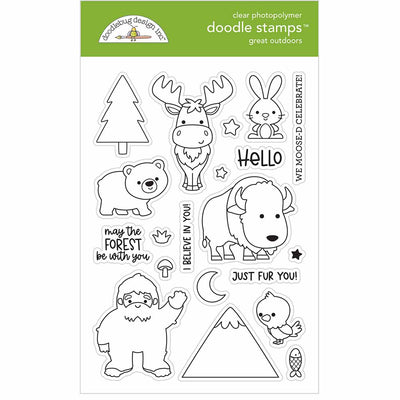 Great Outdoors Doodle Stamps - Doodlebug - Clearance
