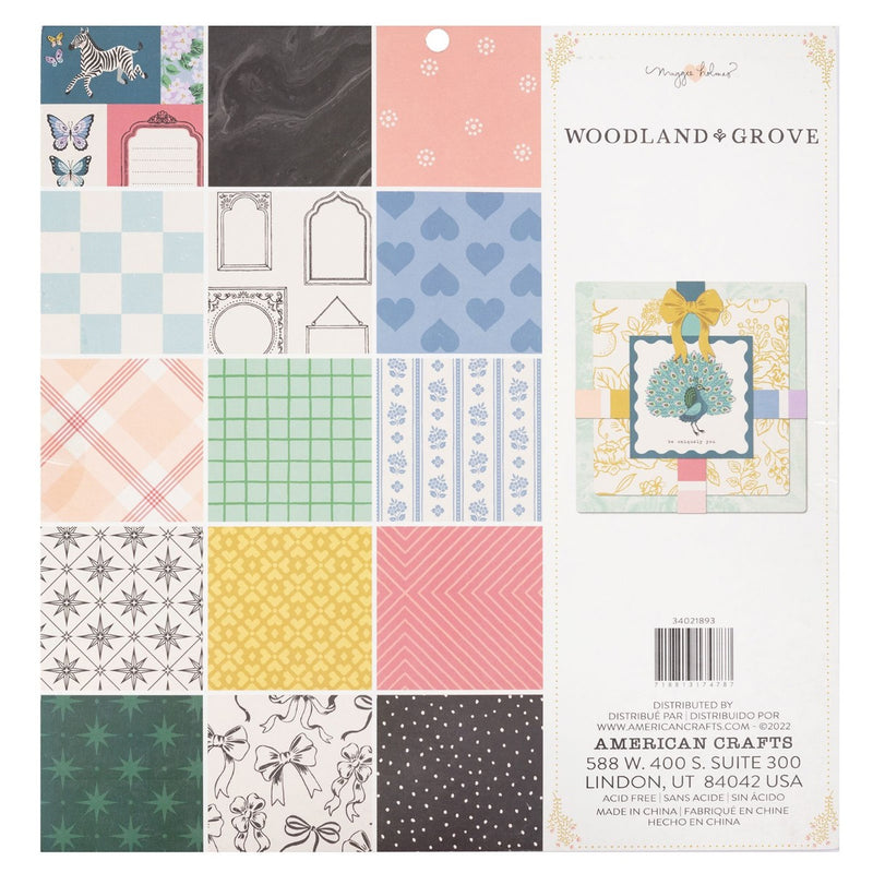 Paper Pad, 12x12 - Maggie Holmes - Woodland Grove Collection - American Crafts