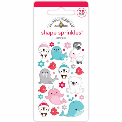 Polar Pals Shape Sprinkles - Let It Snow - Doodlebug