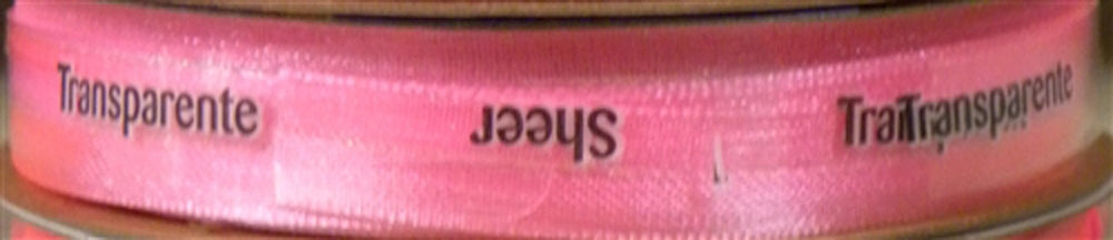 View 2 of Hot Pink Sheer Elegance Ribbon (3/8") - Offray