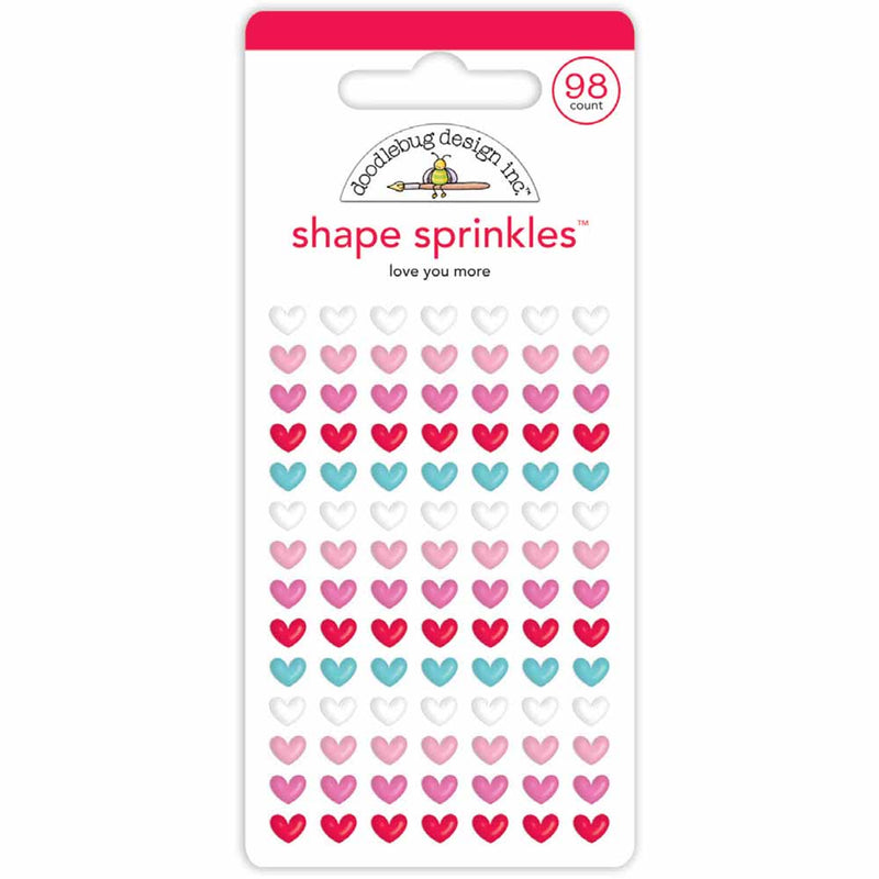 Love You More Shape Sprinkles - Lots of Love - Doodlebug
