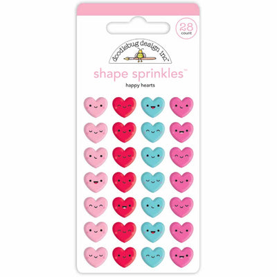 Happy Hearts Shape Sprinkles - Lots of Love - Doodlebug