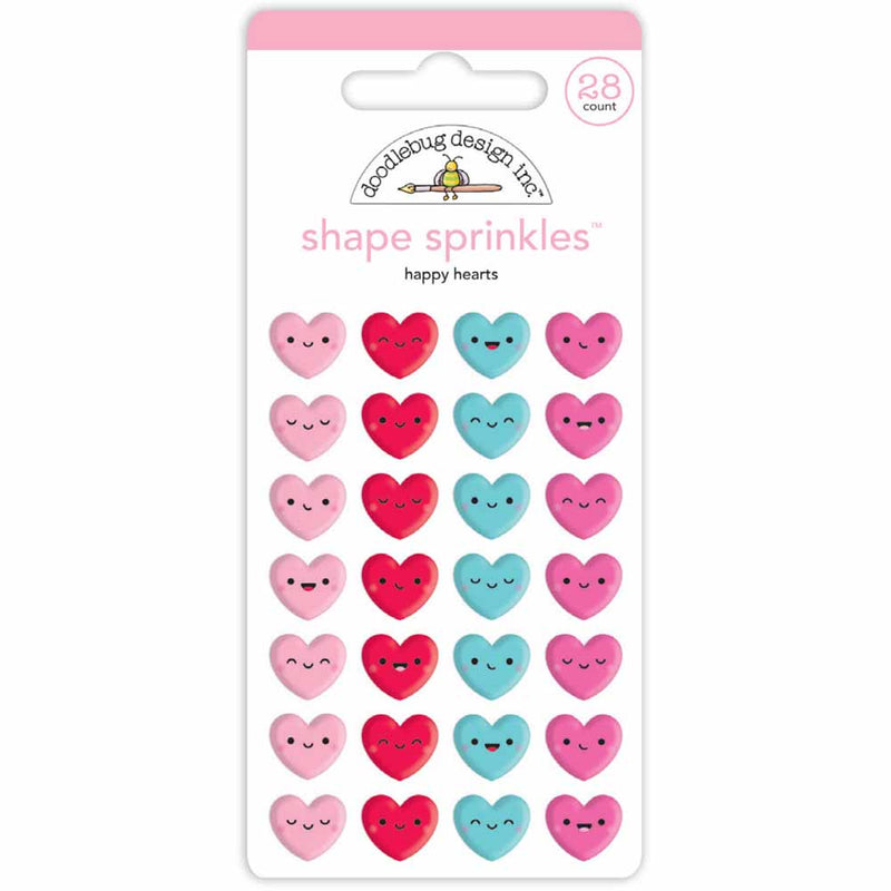 Happy Hearts Shape Sprinkles - Lots of Love - Doodlebug