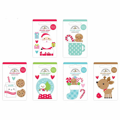 Christmas Stocking Doodle-Pops - Let It Snow - Doodlebug